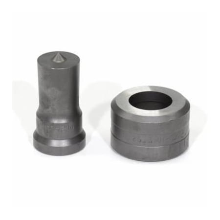 Edwards Punch And Die Set, Round, 245 Mm Punch, 253 Mm Die Sizes Included, 2 Piece, For Use With PDM24.5